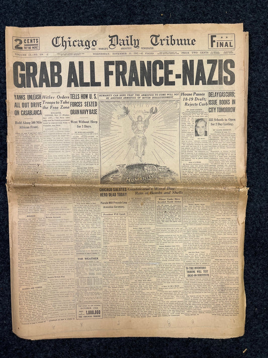 WW2 France Surrenders to Germany - DAY OF - Vintage WW2 Memorabilia, French History World War 2 Propaganda, European History