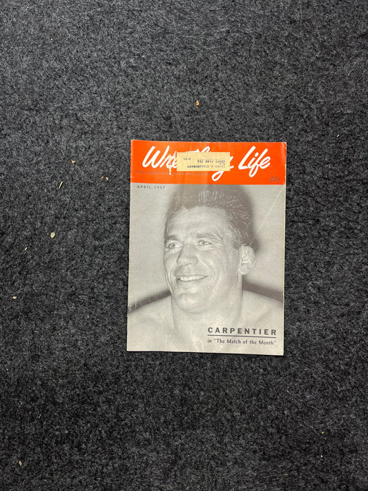 Original 1950s Professional Wrestling Magazine, Acting Performance Memorabilia, Kayfabe Art, Wrestling Gifts, Vintage Sports Memorabilia, Ch