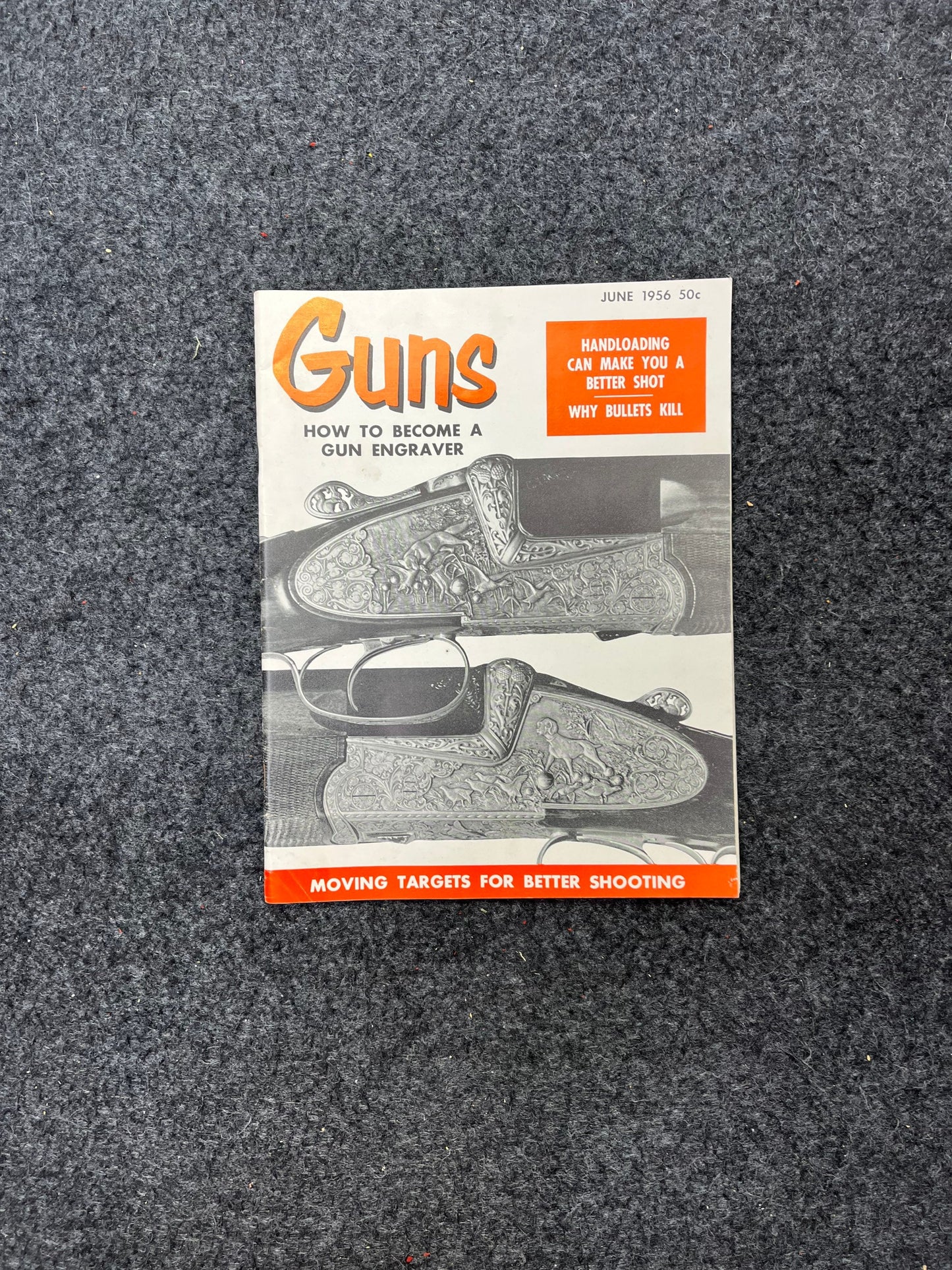 1950s Military Gun Magazine - Vintage Gun Magazines, Gifts for Hunters Men, 1950s Magazines, Military memorabilia gifts, Gun collectibles