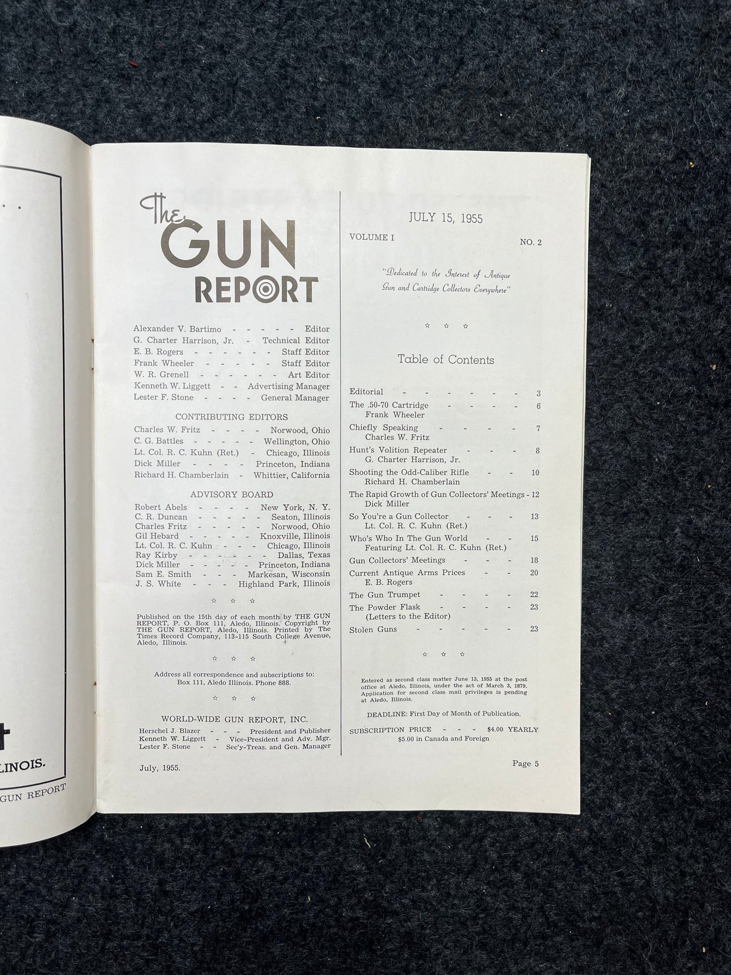 1950s Military Gun Magazine - Vintage Gun Magazines, Gifts for Hunters Men, 1950s Magazines, Military memorabilia gifts, Gun collectibles