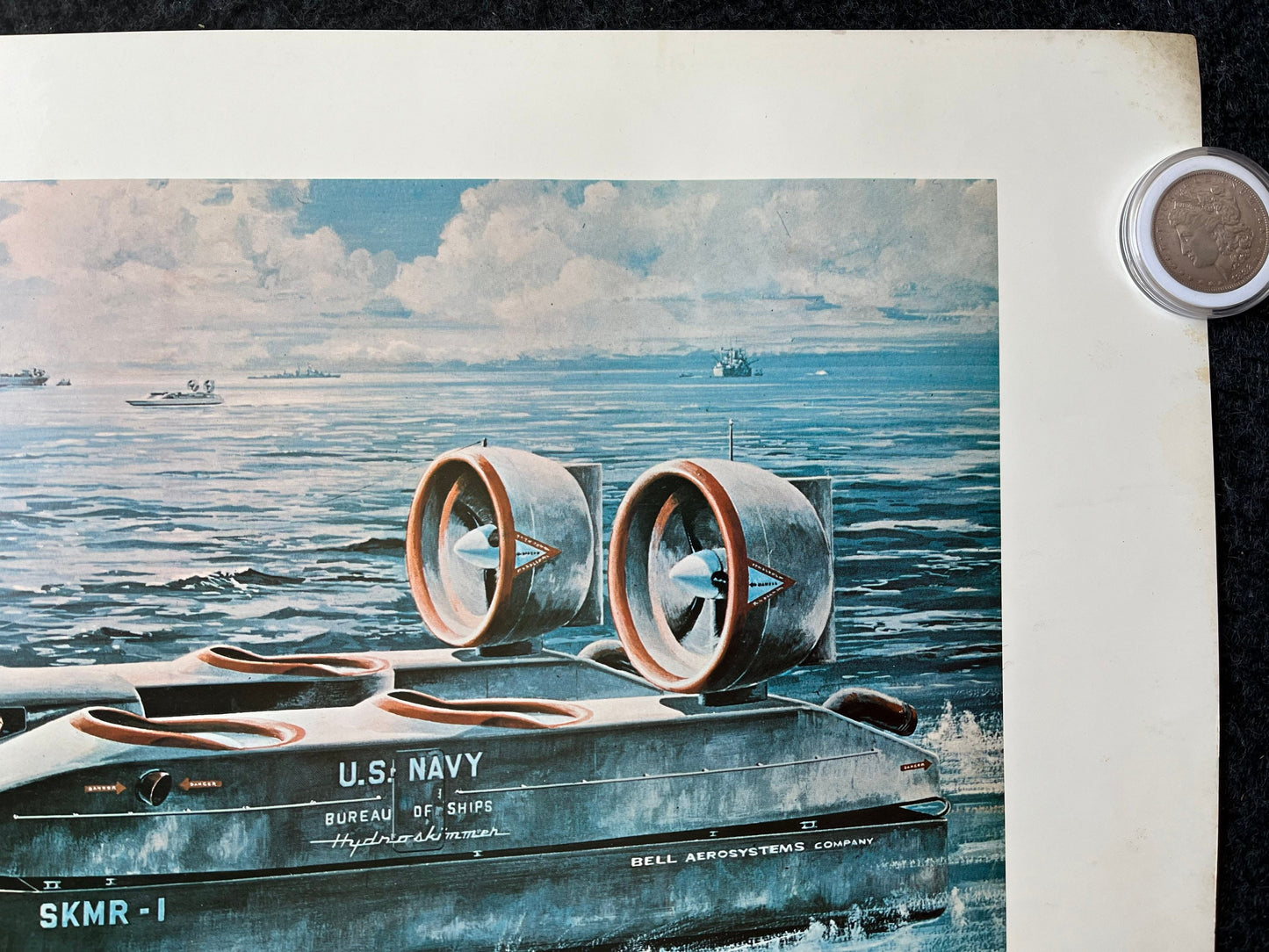 Original 1960s Bell AeroSystems Print, military Memorabilia, NASA Space Apollo Program, Saturn Gemini Program, Moon Landing, m