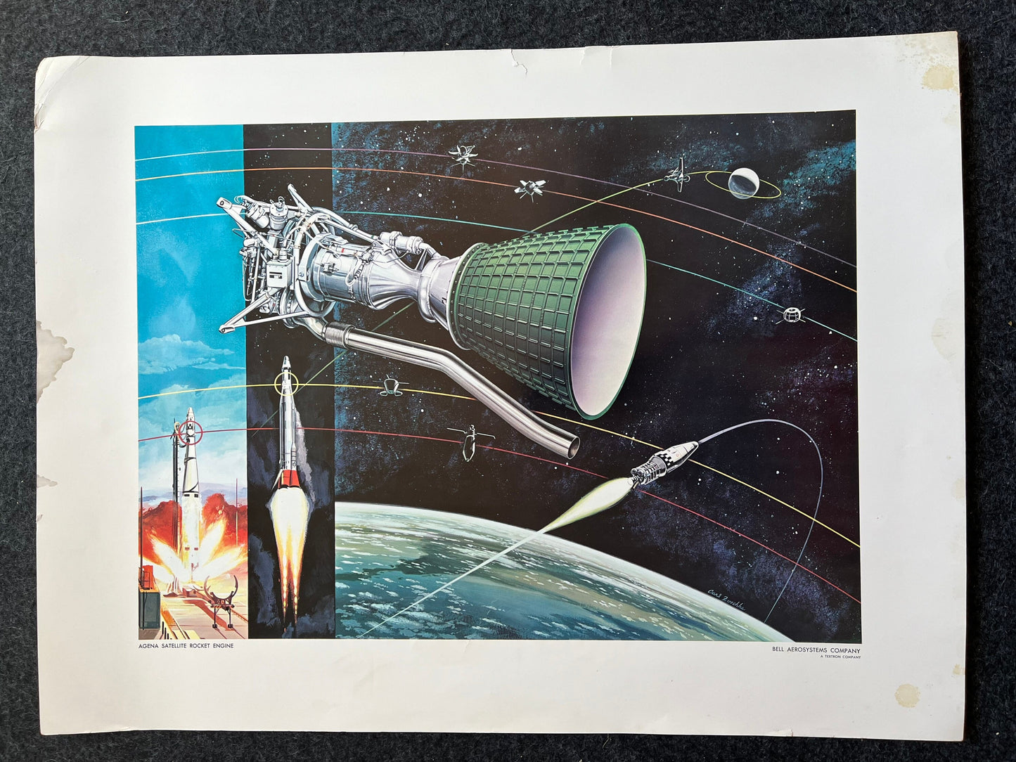 Original 1960s Bell AeroSystems Print