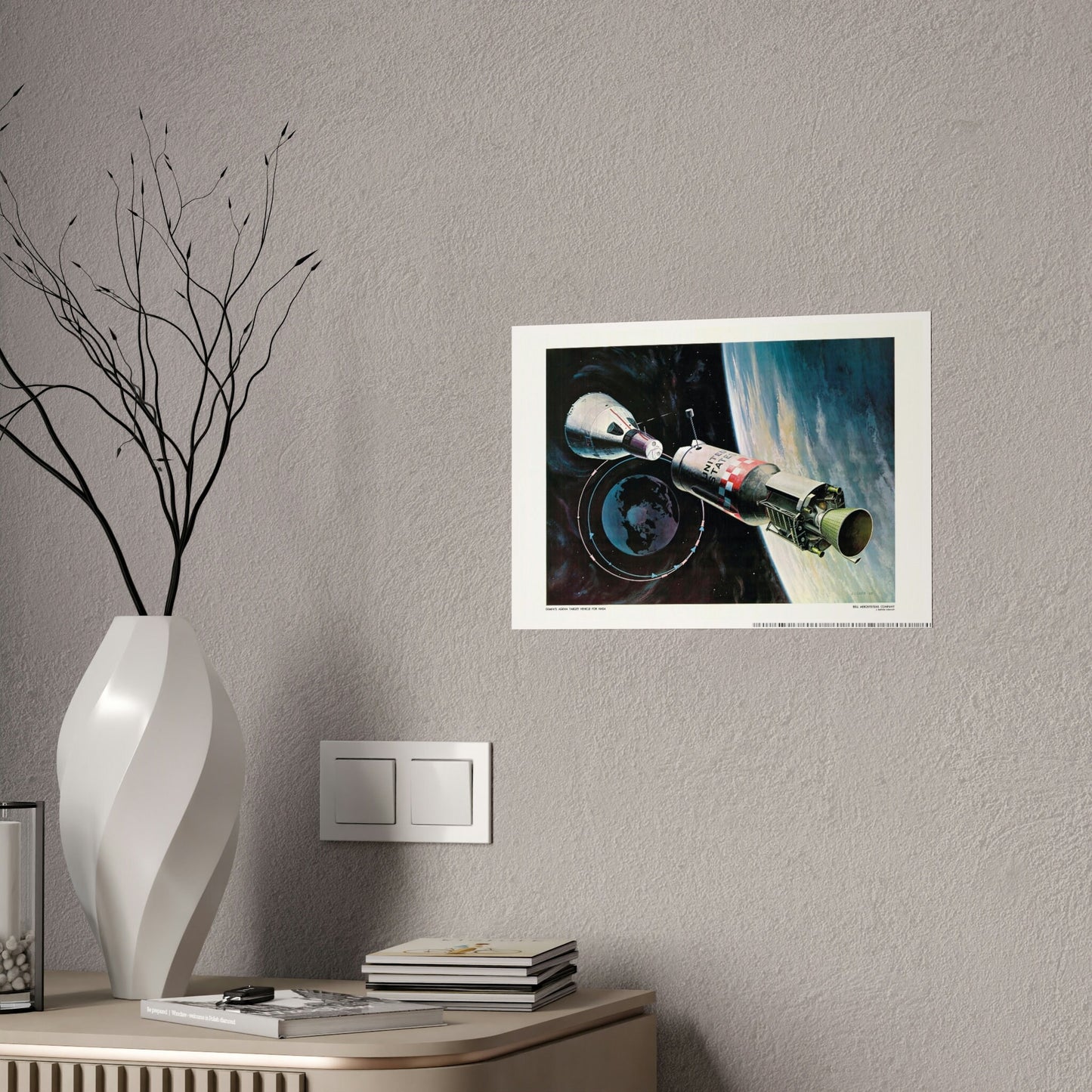 1960s Space Decor Print, Space Memorabilia Wall Art, NASA Space Apollo Program