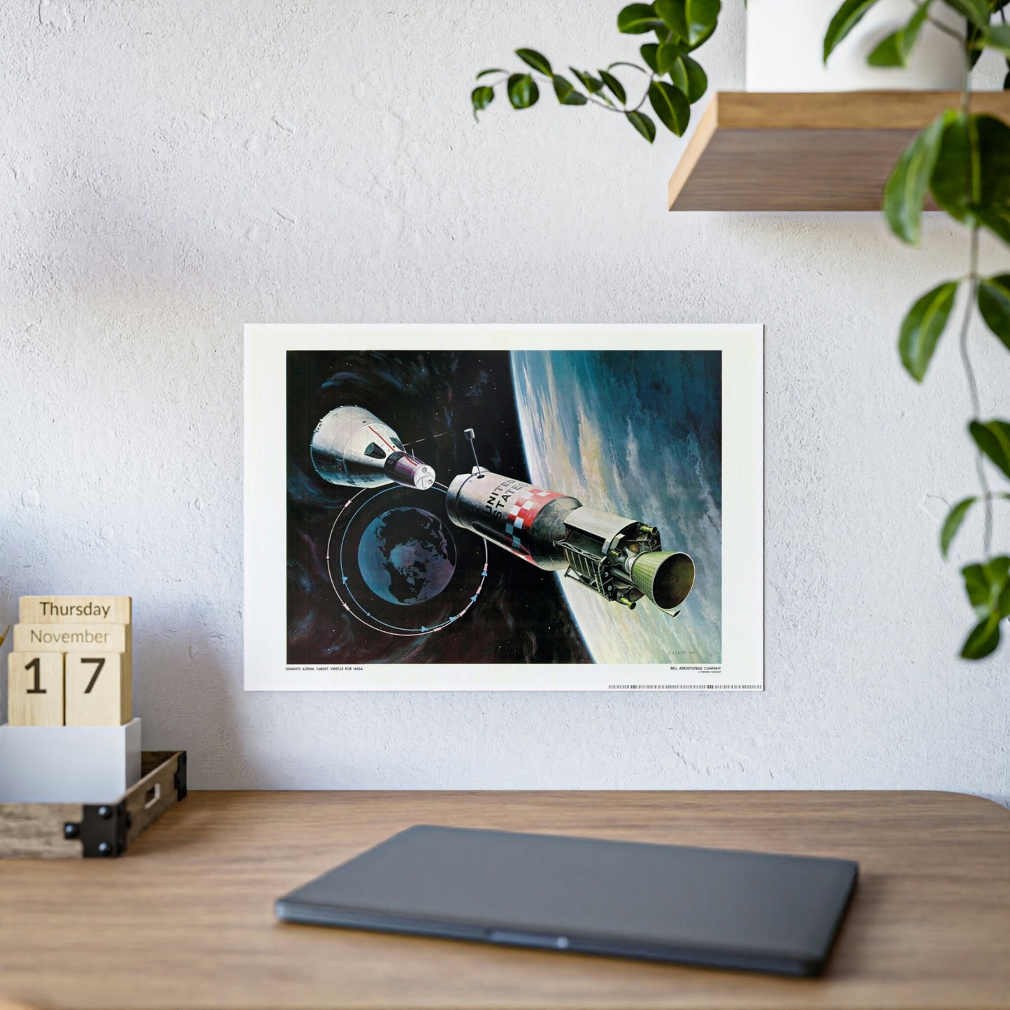 1960s Space Decor Print, Space Memorabilia Wall Art, NASA Space Apollo Program