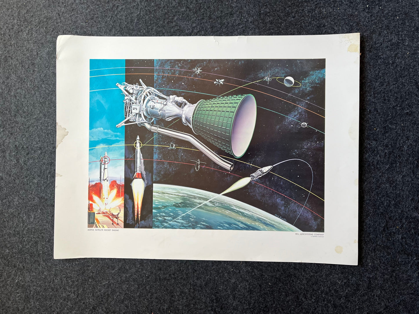Original 1960s Bell AeroSystems Print