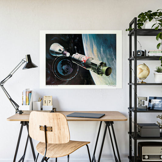 1960s Space Decor Print, Space Memorabilia Wall Art, NASA Space Apollo Program