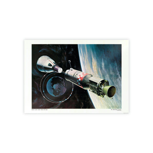 1960s Space Decor Print, Space Memorabilia Wall Art, NASA Space Apollo Program