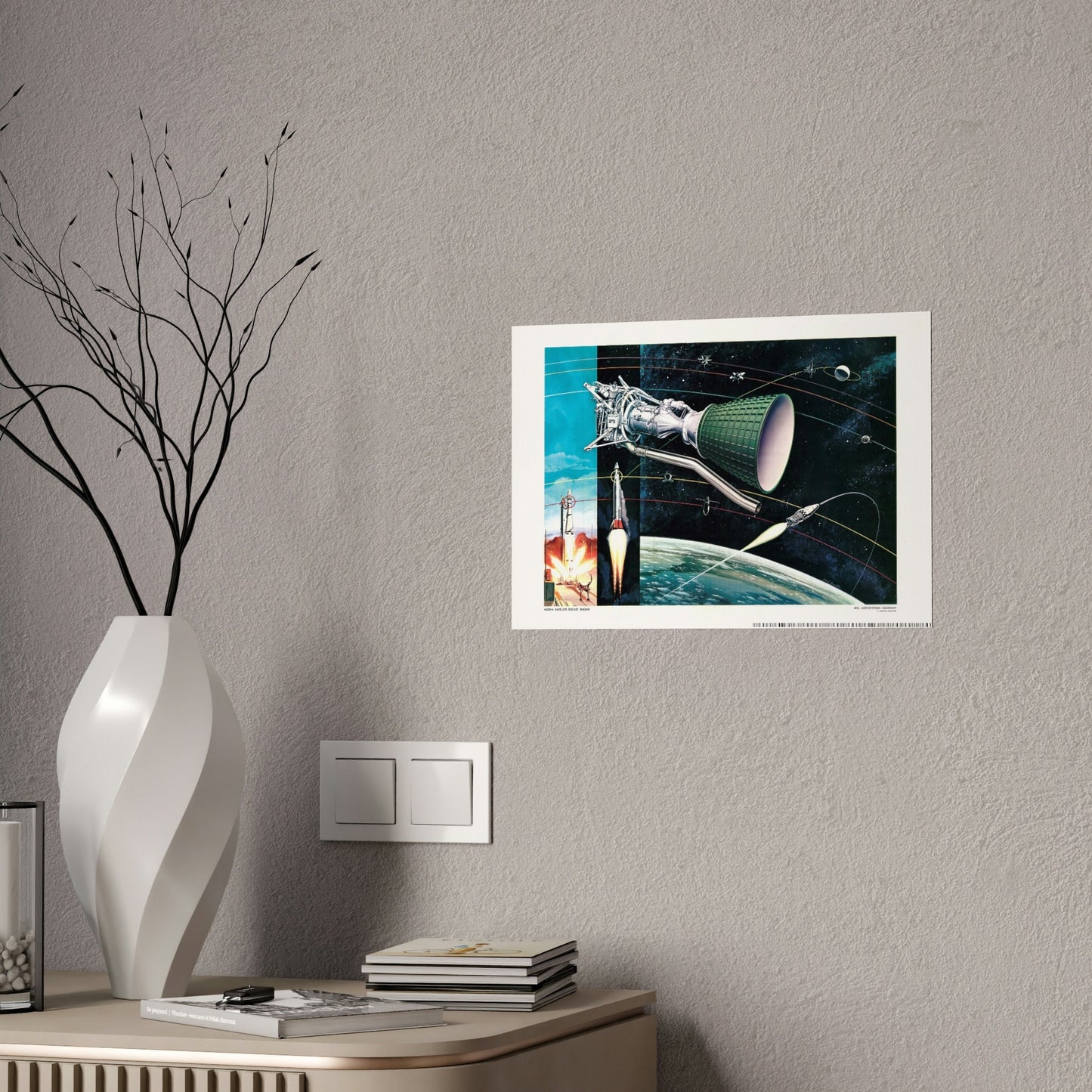 1960s Space Decor Print, Space Wall Art Memorabilia, NASA Space Apollo Program,