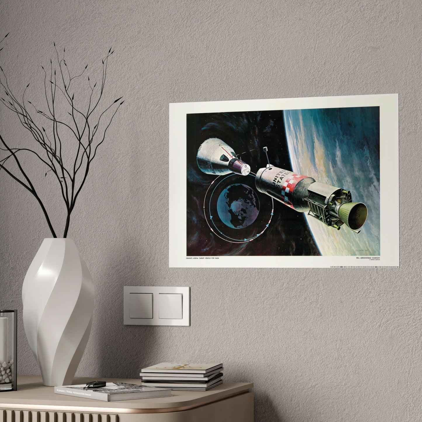 1960s Space Decor Print, Space Memorabilia Wall Art, NASA Space Apollo Program