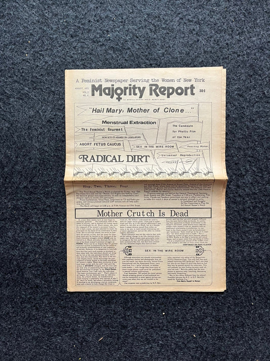 Vintage 1970s Feminist Newspaper, The Majority Report 2nd Wave Feminism, LGBT Memorabilia, Feminist Gifts, Female Empowerment, Gifts