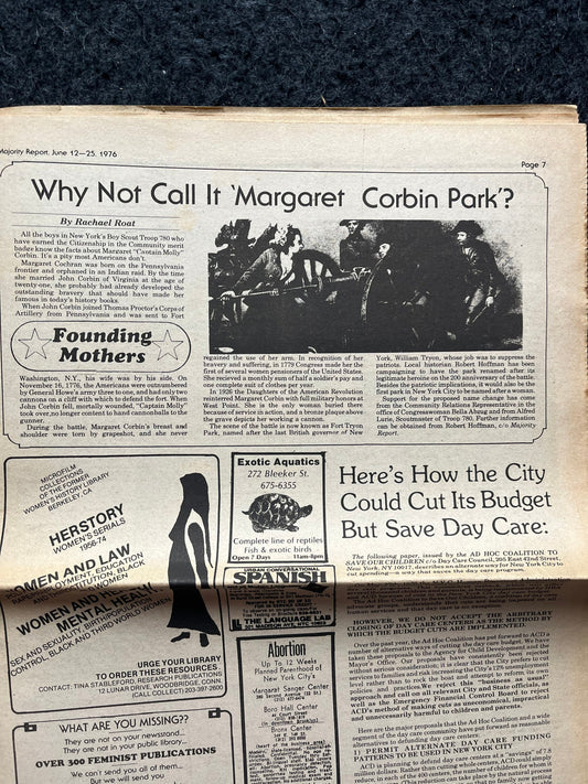 Vintage 1970s Feminist Newspaper, The Majority Report 2nd Wave Feminism, LGBT Memorabilia, Feminist Gifts, Female Empowerment, Gifts