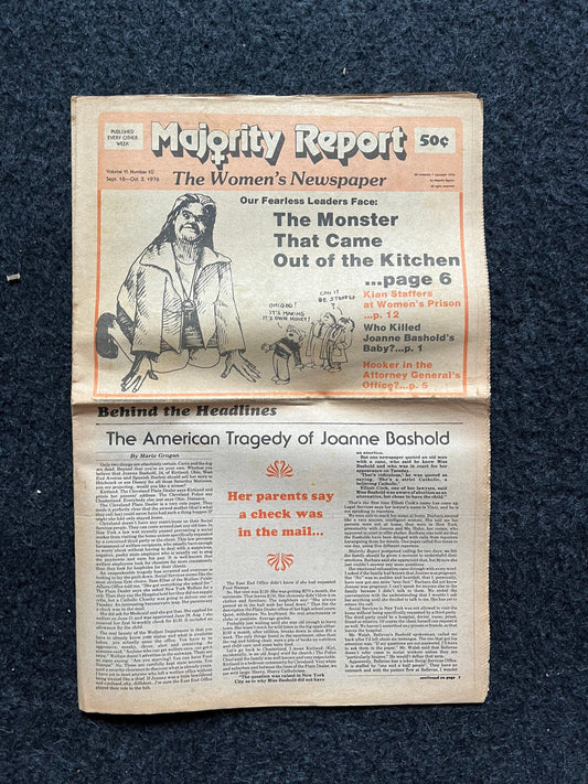 Vintage 1970s Feminist Newspaper, The Majority Report 2nd Wave Feminism, LGBT Memorabilia, Feminist Gifts, Female Empowerment, Gifts