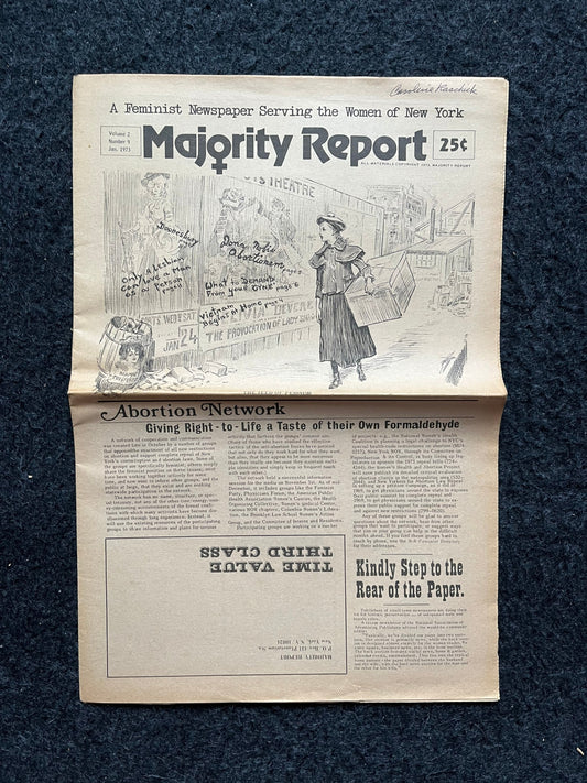 Vintage 1970s Feminist Newspaper, The Majority Report 2nd Wave Feminism, LGBT Memorabilia, Feminist Gifts, Female Empowerment, Gifts
