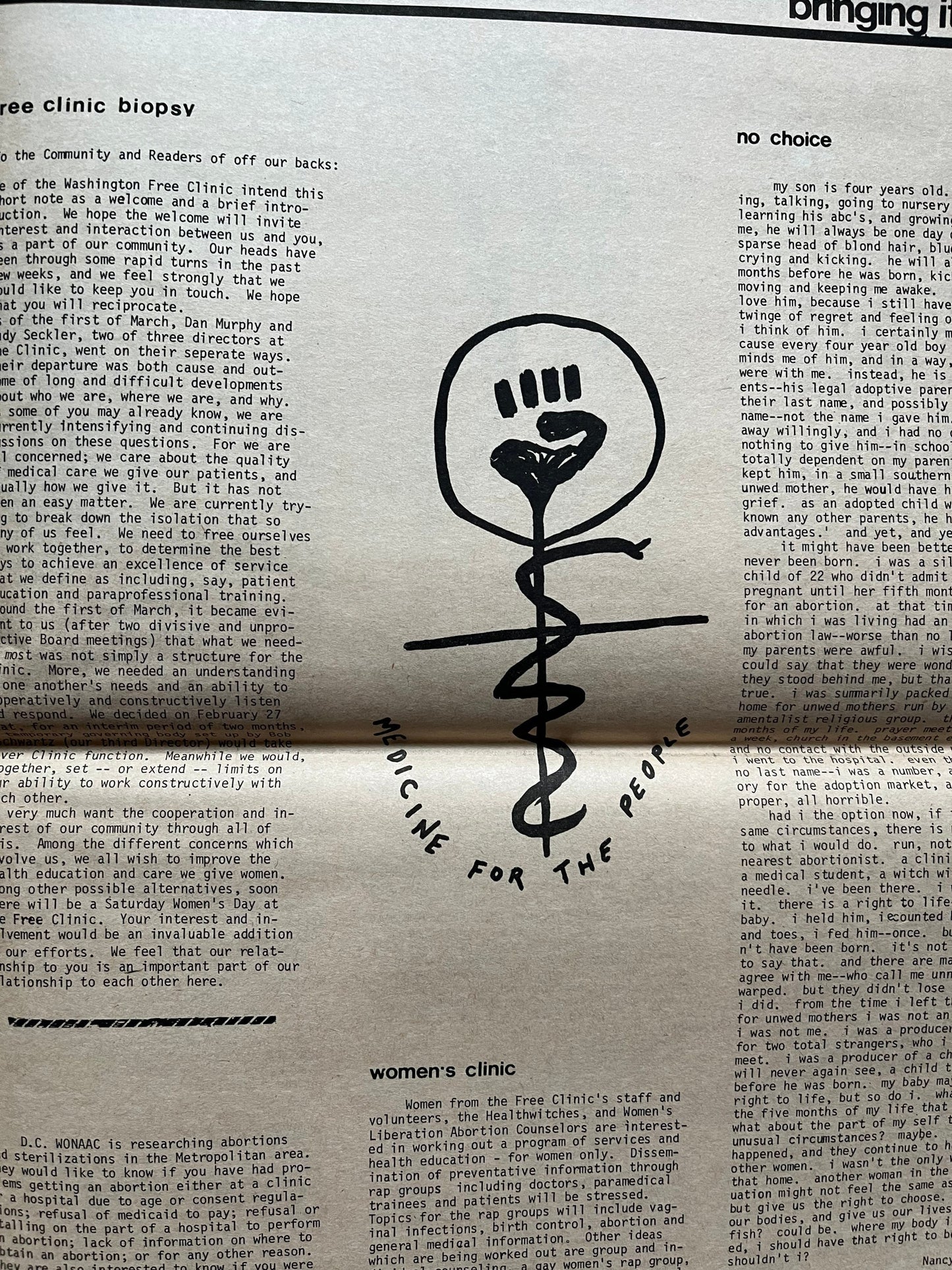 1970s Off Our Backs Feminist Newspaper