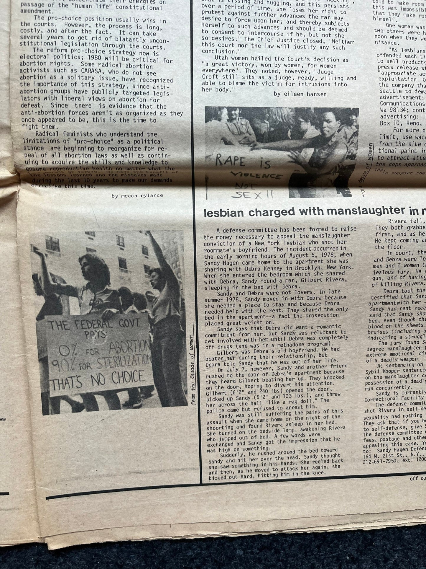 1970s Off Our Backs Feminist Newspaper, 2nd Wave Feminism, LGBT Memorabilia, Feminist Gifts, Female Empowerment, Gifts for Women, Womens Rig