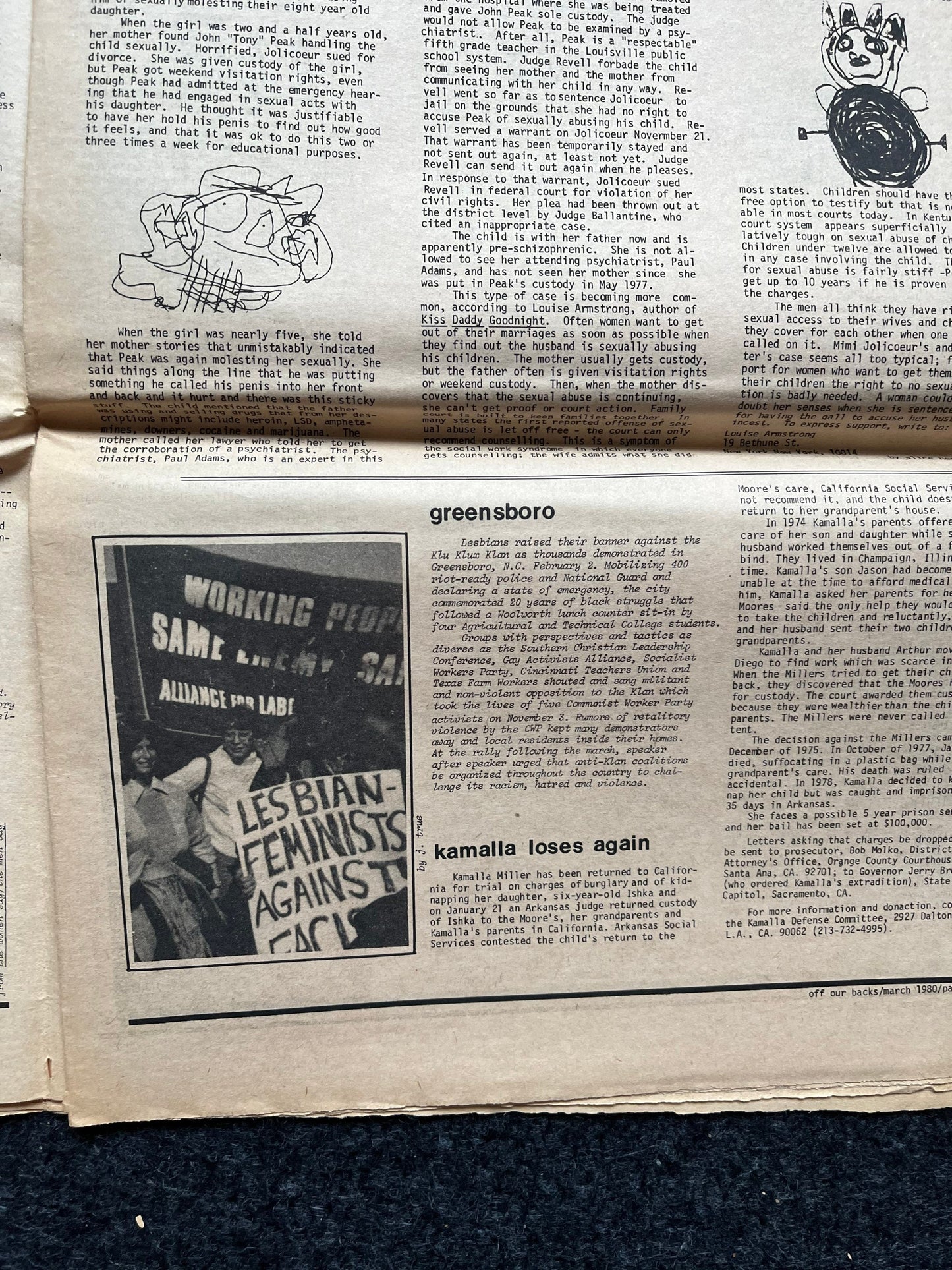 1970s Off Our Backs Feminist Newspaper, 2nd Wave Feminism, LGBT Memorabilia, Feminist Gifts, Female Empowerment, Gifts for Women, Womens Rig