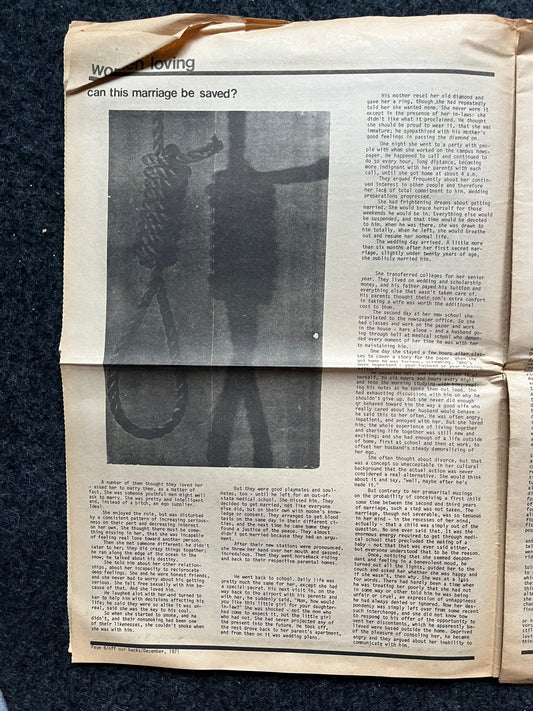 1970s Off Our Backs Feminist Newspaper, 2nd Wave Feminism, LGBT Memorabilia, Feminist Gifts, Female Empowerment, Gifts for Women, Womens