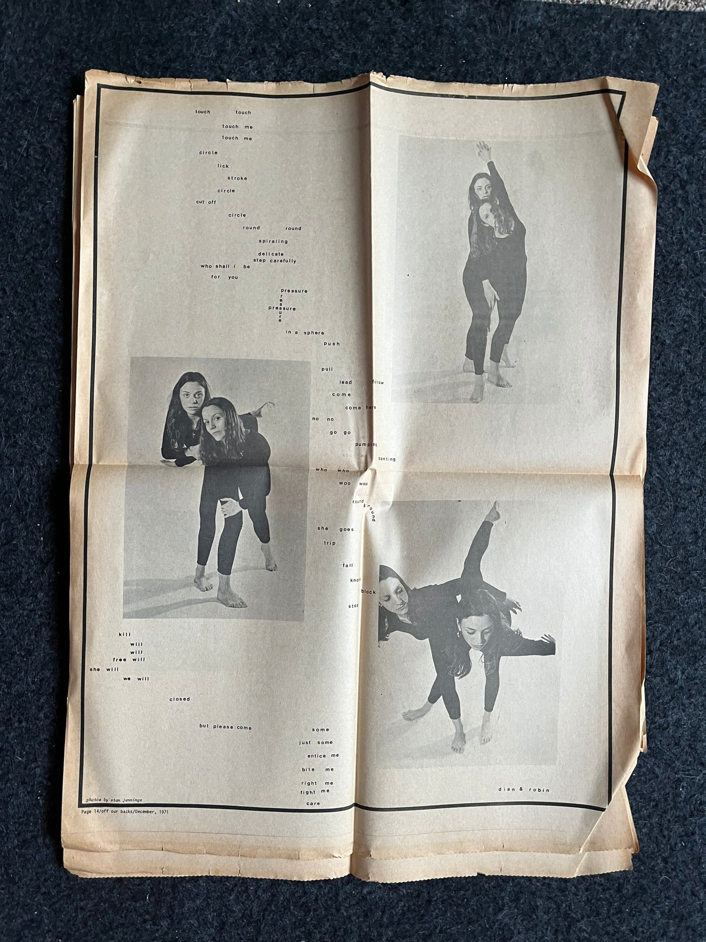 1970s Off Our Backs Feminist Newspaper, 2nd Wave Feminism, LGBT Memorabilia, Feminist Gifts, Female Empowerment, Gifts for Women, Womens