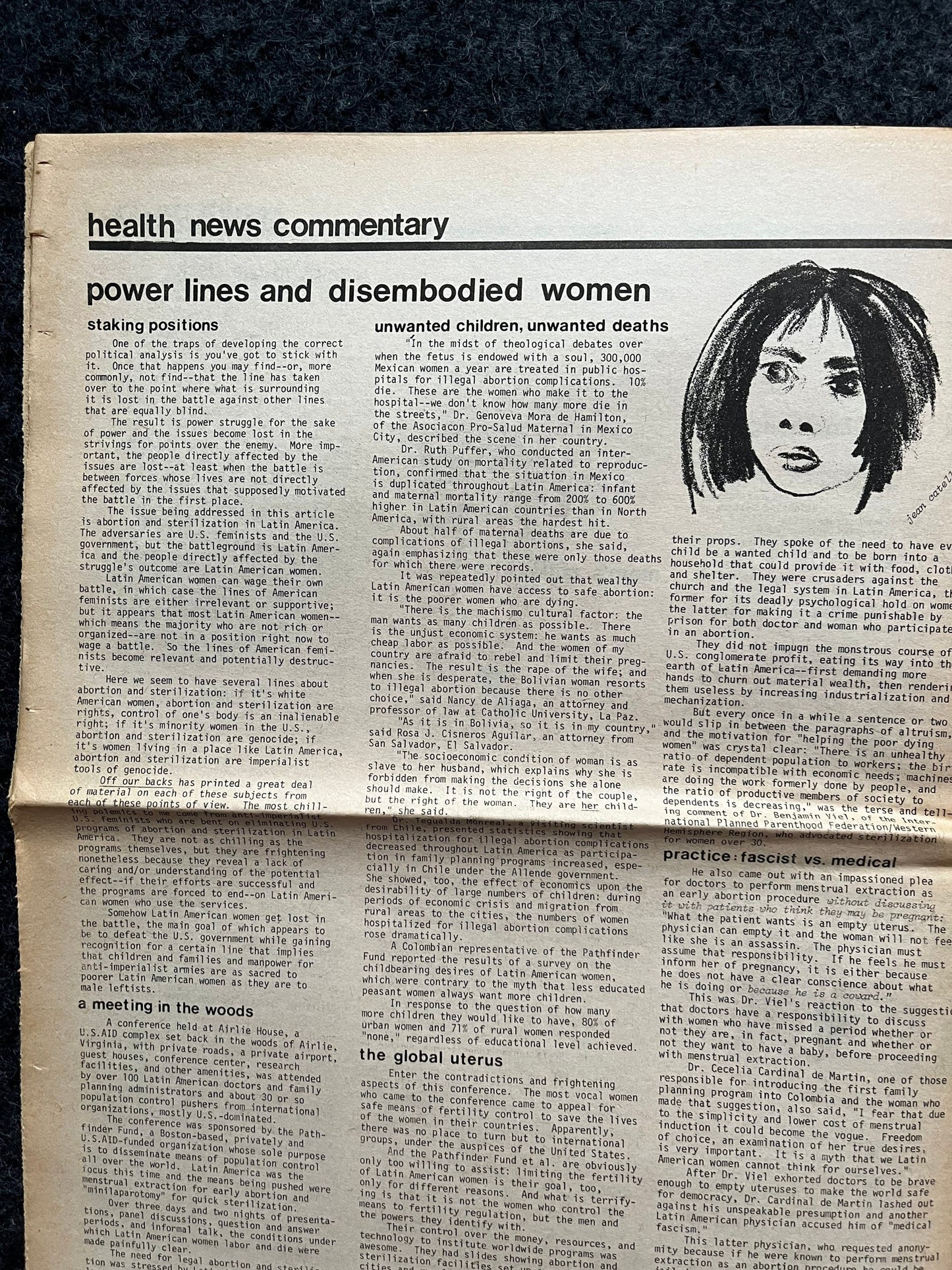 1970s Off Our Backs Feminist Newspaper, 2nd Wave Feminism, LGBT Memorabilia, Feminist Gifts, Female Empowerment, Gifts for Women, Womens