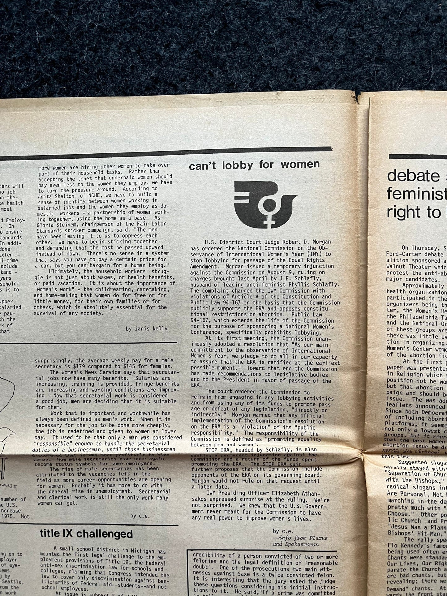 1970s Off Our Backs Feminist Newspaper, 2nd Wave Feminism, LGBT Memorabilia, Feminist Gifts, Female Empowerment, Gifts for Women, Womens