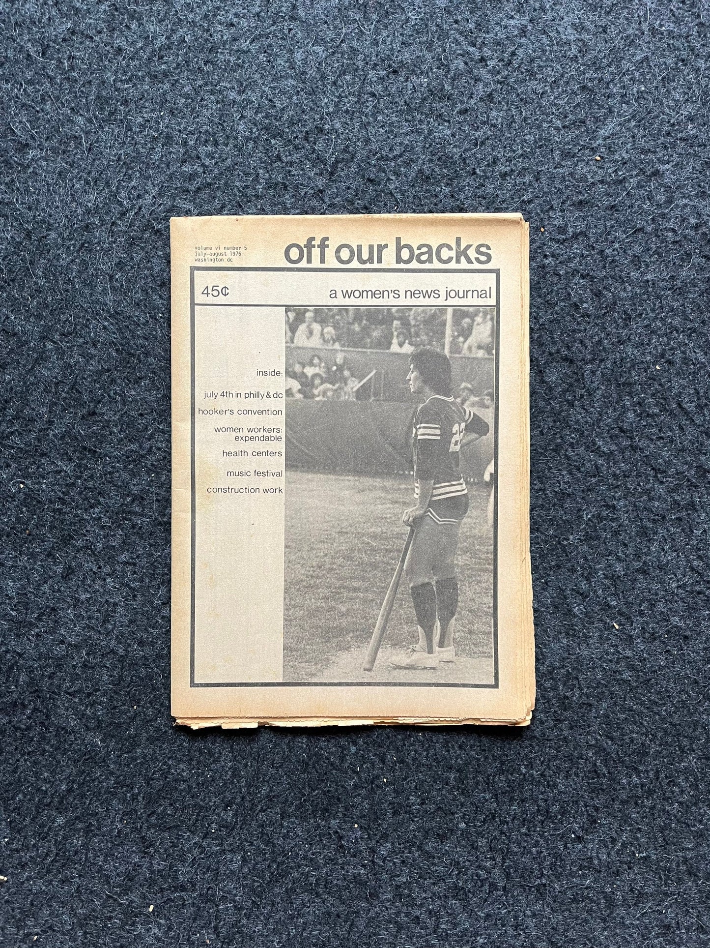 1970s Off Our Backs Feminist Newspaper, 2nd Wave Feminism, LGBT Memorabilia, Feminist Gifts, Female Empowerment, Gifts for Women, Womens