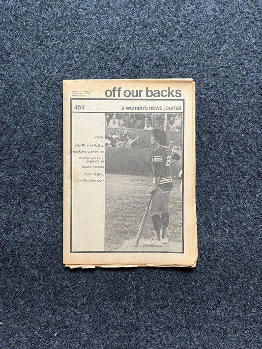 1970s Off Our Backs Feminist Newspaper, 2nd Wave Feminism, LGBT Memorabilia, Feminist Gifts, Female Empowerment, Gifts for Women, Womens