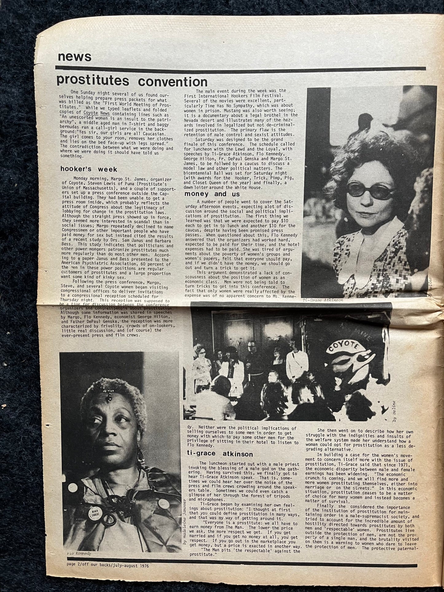 1970s Off Our Backs Feminist Newspaper, 2nd Wave Feminism, LGBT Memorabilia, Feminist Gifts, Female Empowerment, Gifts for Women, Womens
