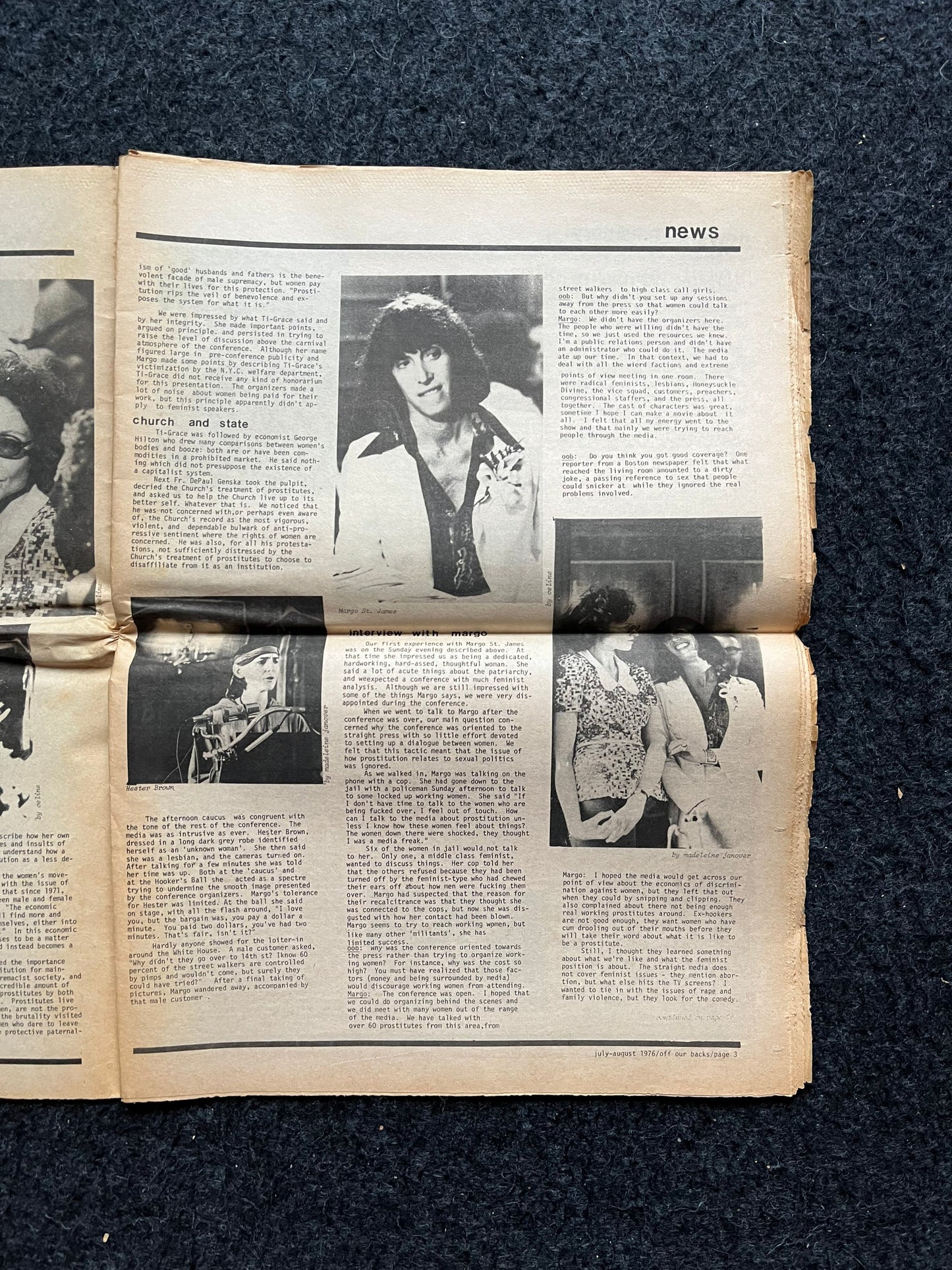 1970s Off Our Backs Feminist Newspaper, 2nd Wave Feminism, LGBT Memorabilia, Feminist Gifts, Female Empowerment, Gifts for Women, Womens