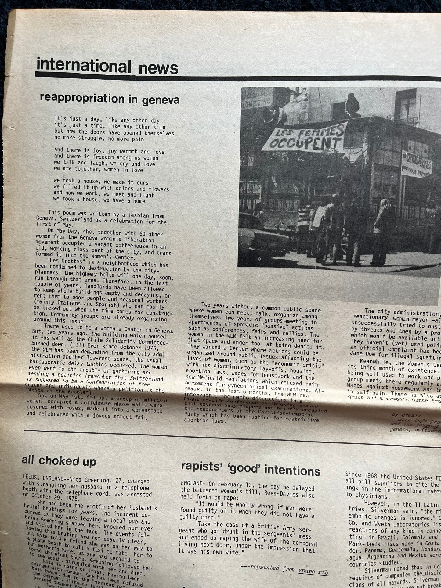 1970s Off Our Backs Feminist Newspaper, 2nd Wave Feminism, LGBT Memorabilia, Feminist Gifts, Female Empowerment, Gifts for Women, Womens