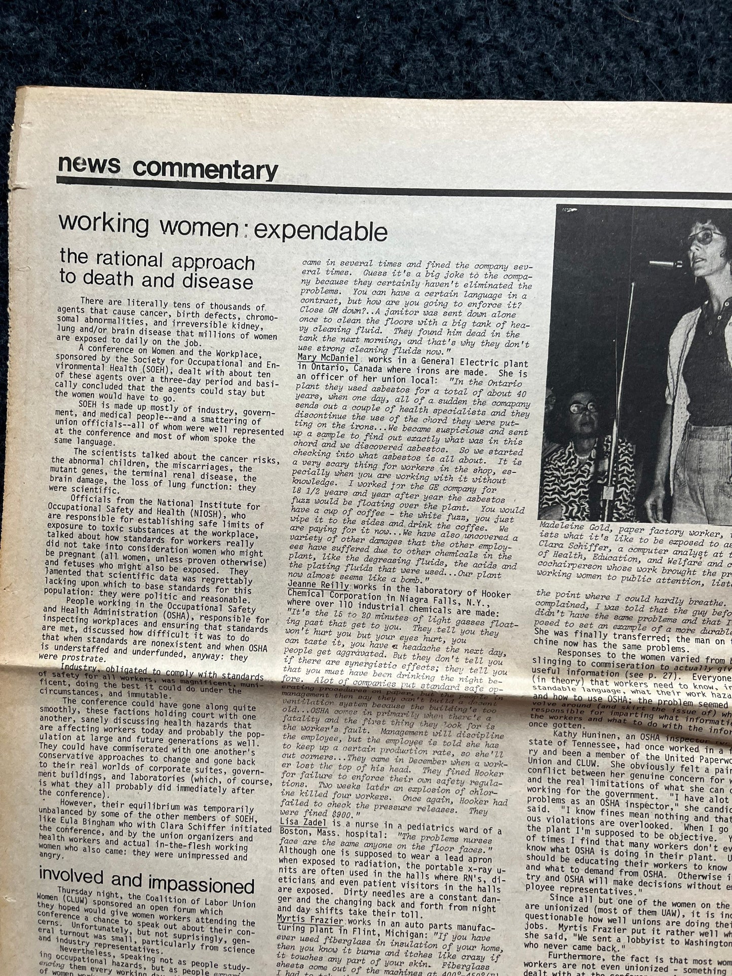 1970s Off Our Backs Feminist Newspaper, 2nd Wave Feminism, LGBT Memorabilia, Feminist Gifts, Female Empowerment, Gifts for Women, Womens
