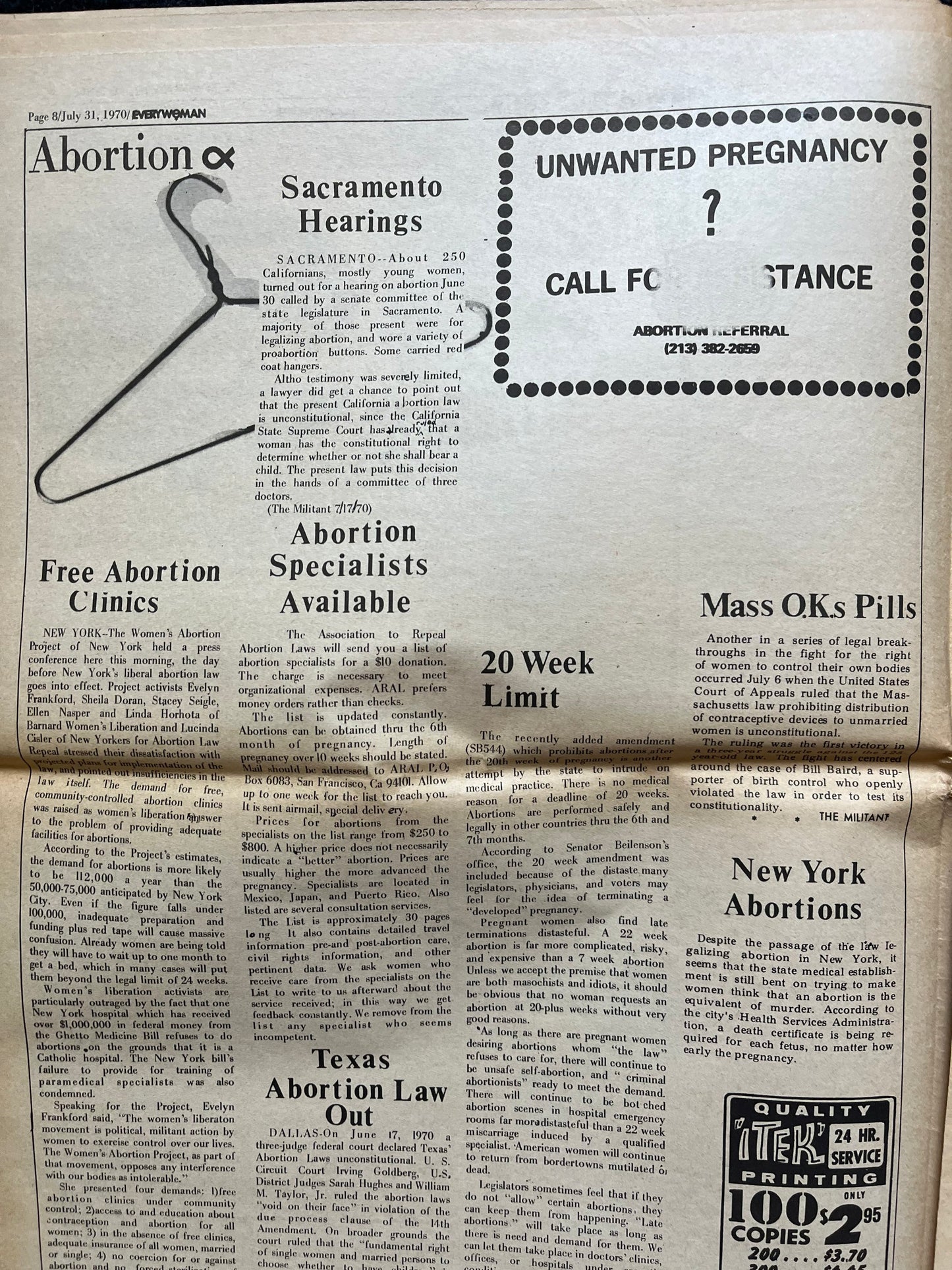 Vintage 1970s Feminist Newspaper, Everywoman 2nd Wave Feminism, LGBT Memorabilia, Feminist Gifts, Female Empowerment, Gifts for Women, Women