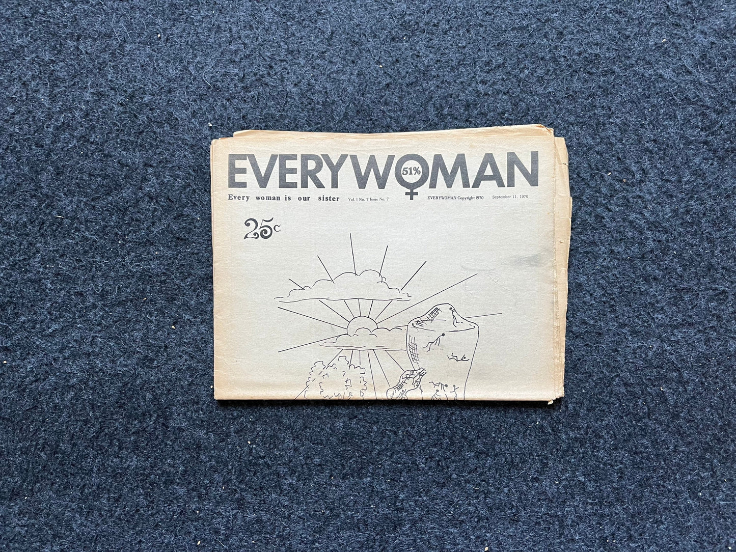 Vintage 1970s Feminist Newspaper, Everywoman 2nd Wave Feminism, LGBT Memorabilia, Feminist Gifts, Female Empowerment, Gifts for Women, Women