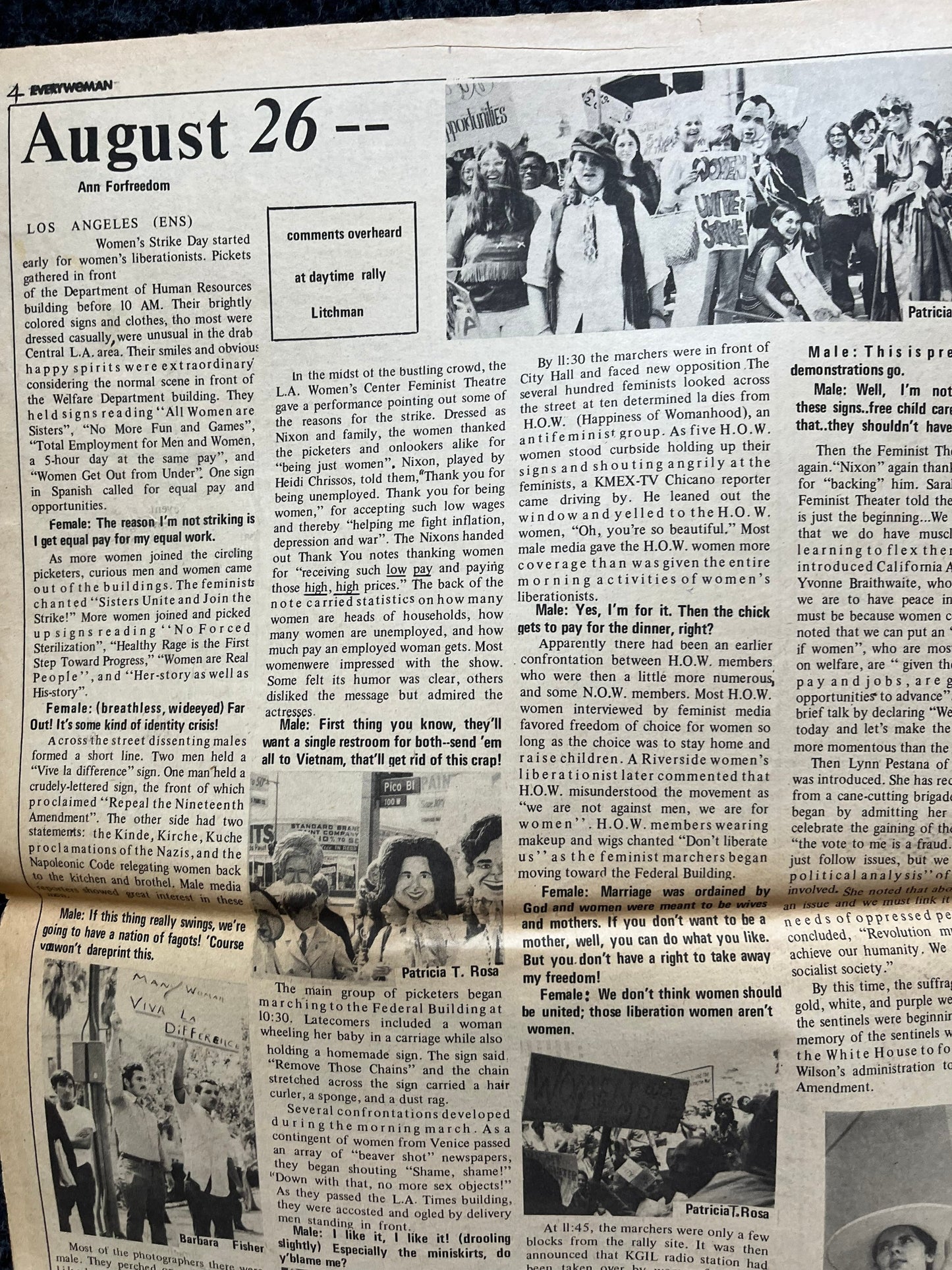 Vintage 1970s Feminist Newspaper, Everywoman 2nd Wave Feminism, LGBT Memorabilia, Feminist Gifts, Female Empowerment, Gifts for Women, Women