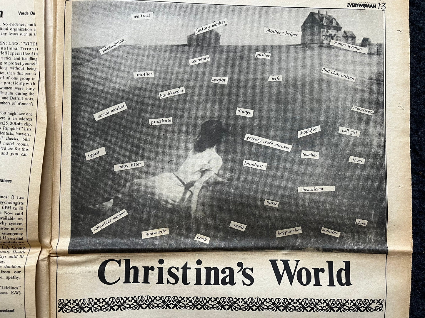 Vintage 1970s Feminist Newspaper, Everywoman 2nd Wave Feminism, LGBT Memorabilia, Feminist Gifts, Female Empowerment, Gifts for Women, Women