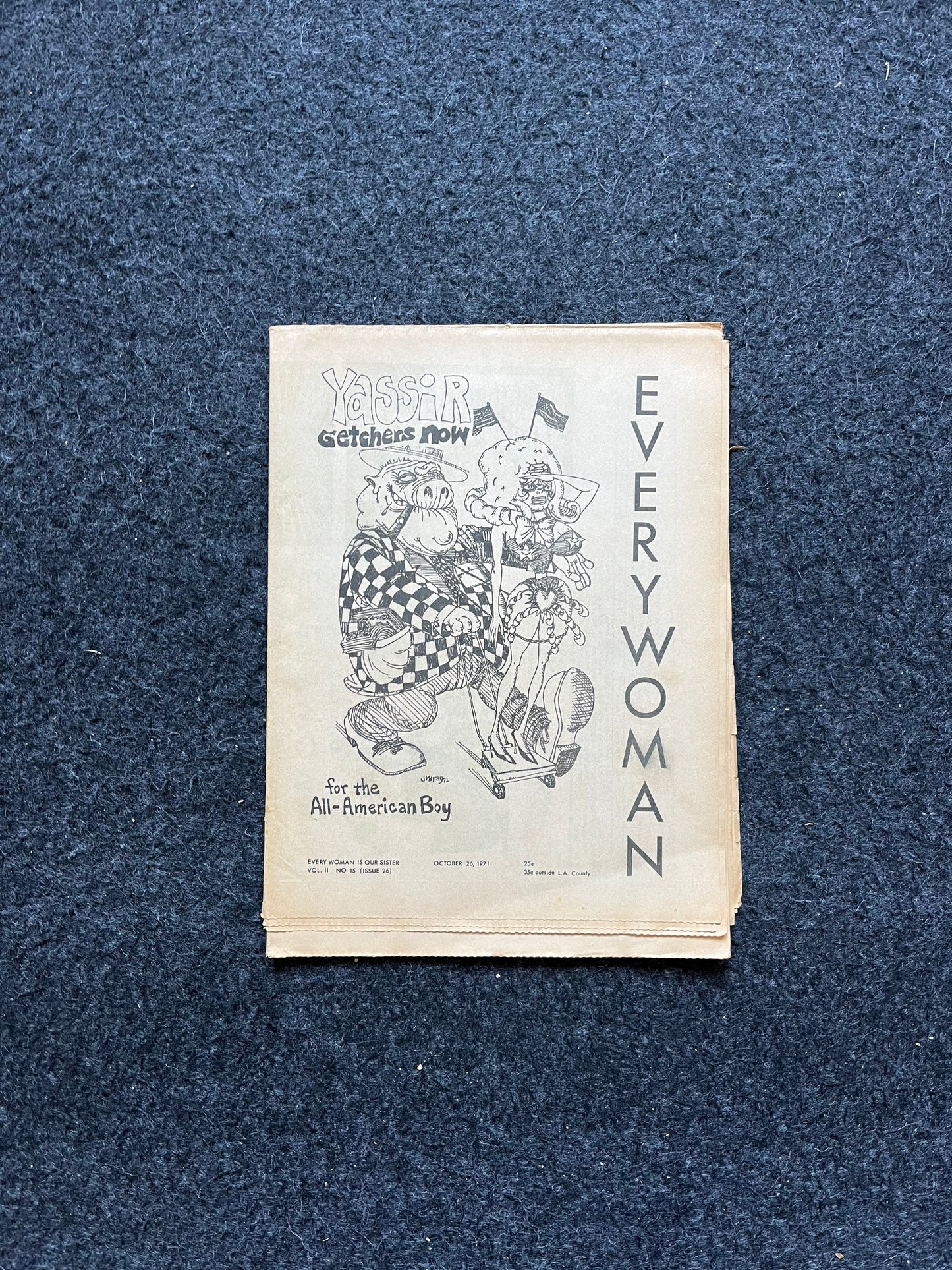 Vintage 1970s Feminist Newspaper, Everywoman 2nd Wave Feminism, LGBT Memorabilia, Feminist Gifts, Female Empowerment, Gifts for Women, Women