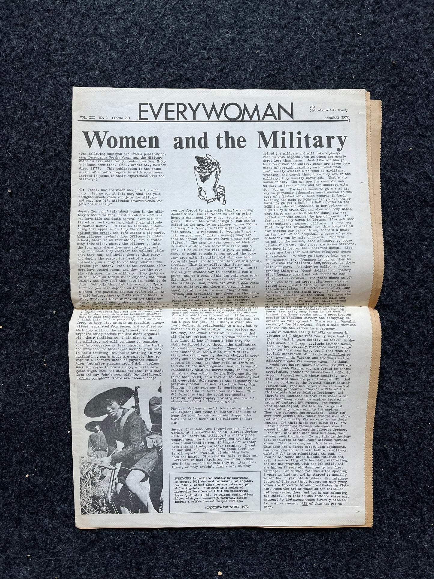 Vintage 1970s Feminist Newspaper, Everywoman 2nd Wave Feminism, LGBT Memorabilia, Feminist Gifts, Female Empowerment, Gifts for Women, Women
