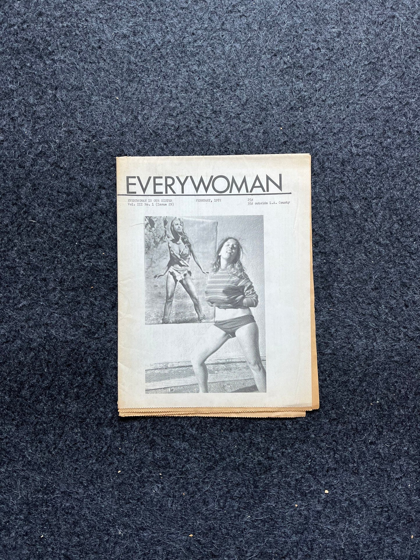 Vintage 1970s Feminist Newspaper, Everywoman 2nd Wave Feminism, LGBT Memorabilia, Feminist Gifts, Female Empowerment, Gifts for Women, Women