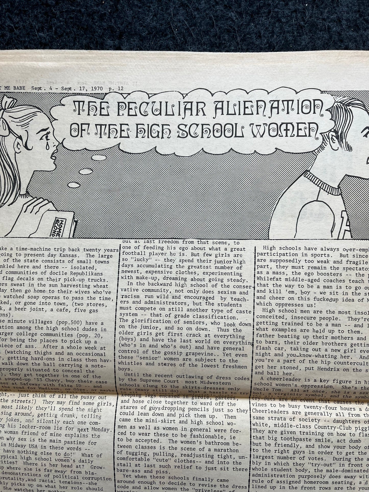 Vintage 1970s Feminist Newspaper, Everywoman 2nd Wave Feminism, LGBT Memorabilia, Feminist Gifts, Female Empowerment, Gifts for Women, Women