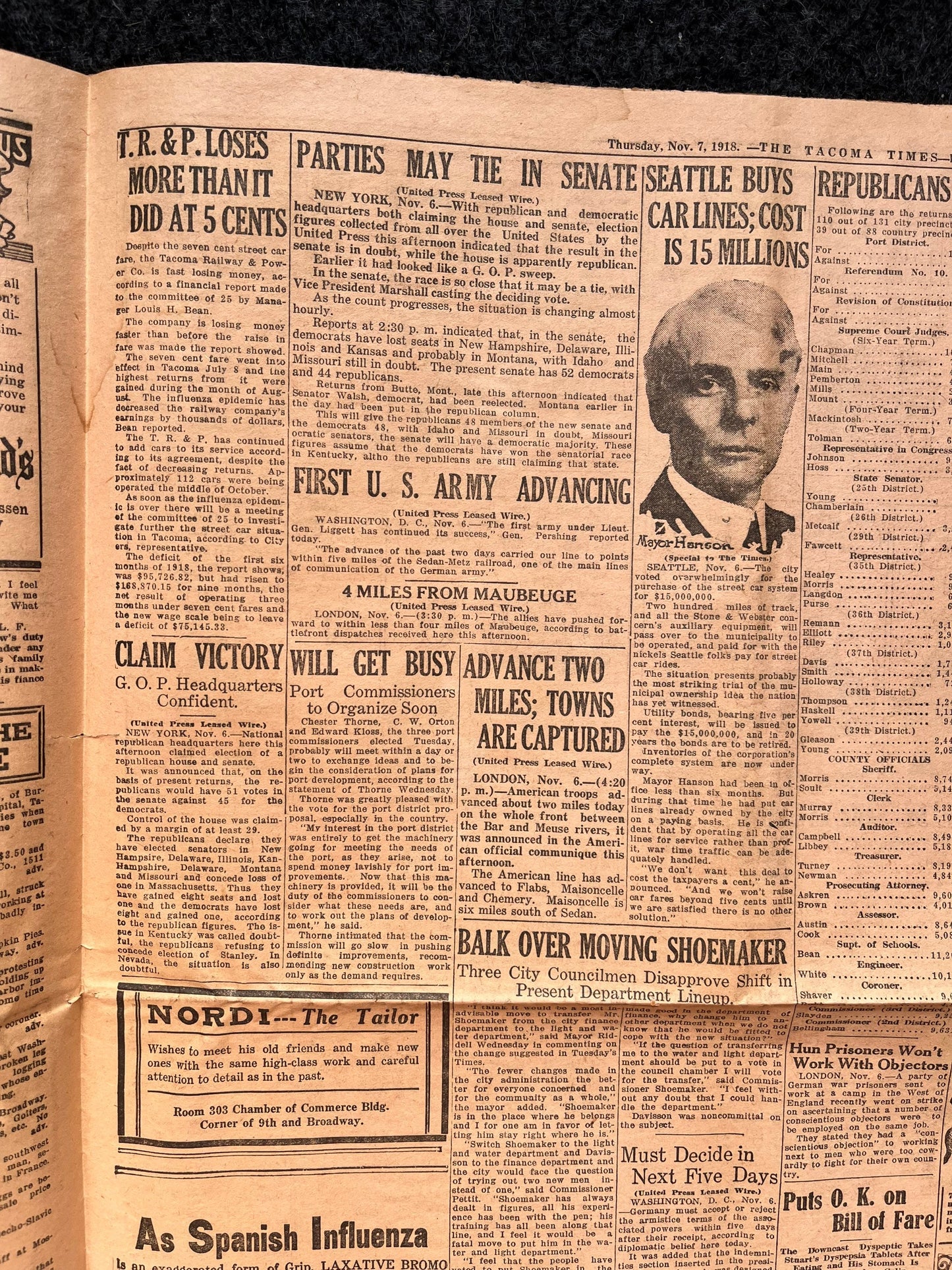 Original False Armistice World War I Peace Newspaper - Day Of – WWI Memorabilia, Historic Gifts and Newspapers, Collectible Gifts, Military