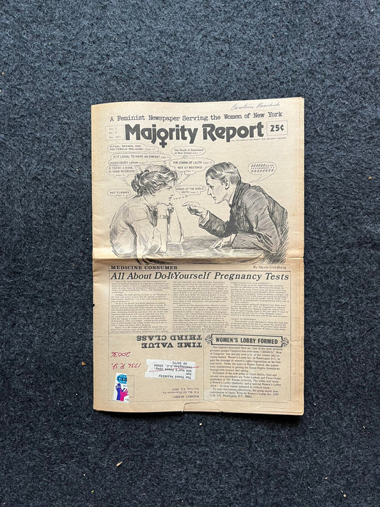 Vintage 1970s Feminist Newspaper, The Majority Report 2nd Wave Feminism, LGBT Memorabilia, Feminist Gifts, Female Empowerment, Gifts