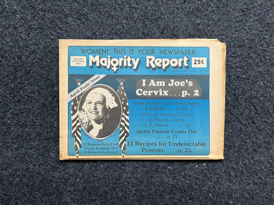 Vintage 1970s Feminist Newspaper, The Majority Report 2nd Wave Feminism, LGBT Memorabilia, Feminist Gifts, Female Empowerment, Gifts