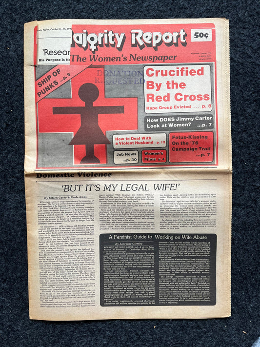 Vintage 1970s Feminist Newspaper, The Majority Report 2nd Wave Feminism, LGBT Memorabilia, Feminist Gifts, Female Empowerment, Gifts