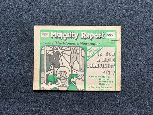 Vintage 1970s Feminist Newspaper, The Majority Report 2nd Wave Feminism, LGBT Memorabilia, Feminist Gifts, Female Empowerment, Gifts