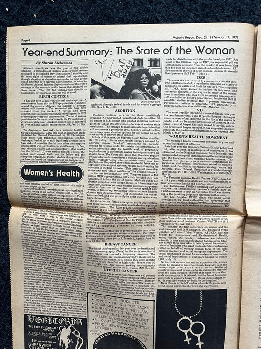 Vintage 1970s Feminist Newspaper, The Majority Report 2nd Wave Feminism, LGBT Memorabilia, Feminist Gifts, Female Empowerment, Gifts