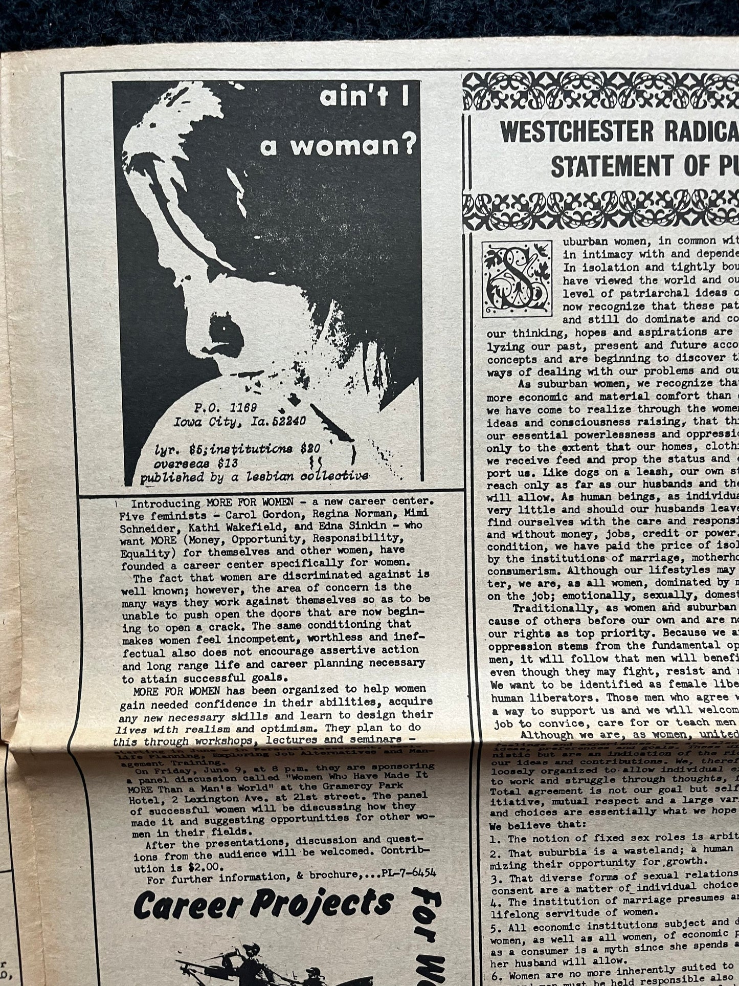 Vintage 1970s Feminist Newspaper, The Majority Report 2nd Wave Feminism, LGBT Memorabilia, Feminist Gifts, Female Empowerment, Gifts