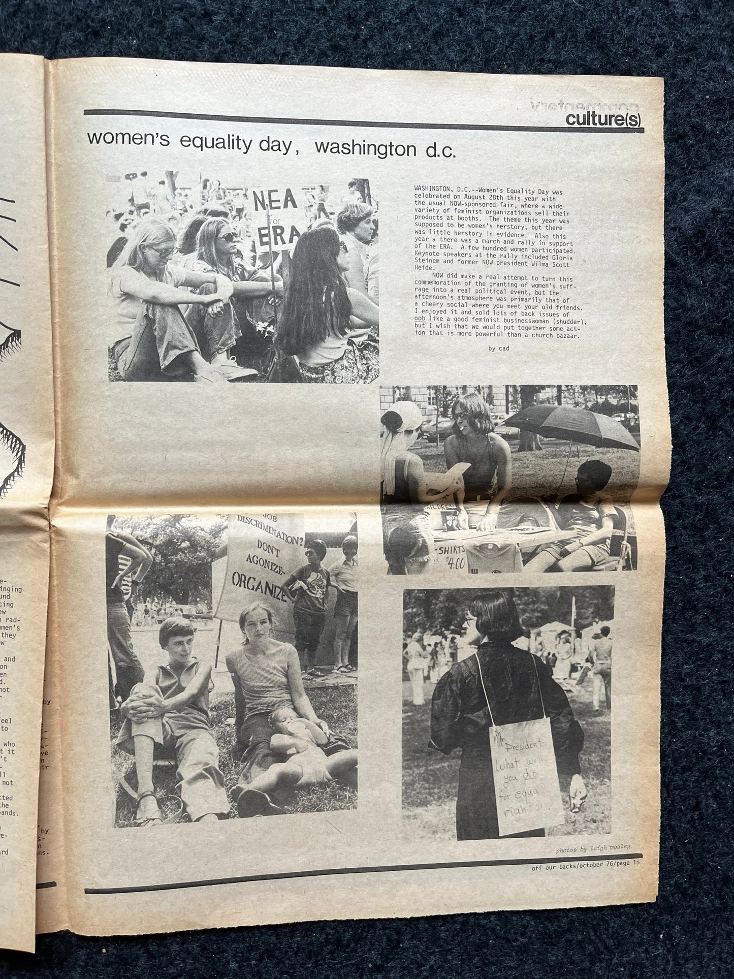 1970s Off Our Backs Feminist Newspaper, 2nd Wave Feminism, LGBT Memorabilia, Feminist Gifts, Female Empowerment, Gifts for Women, Womens