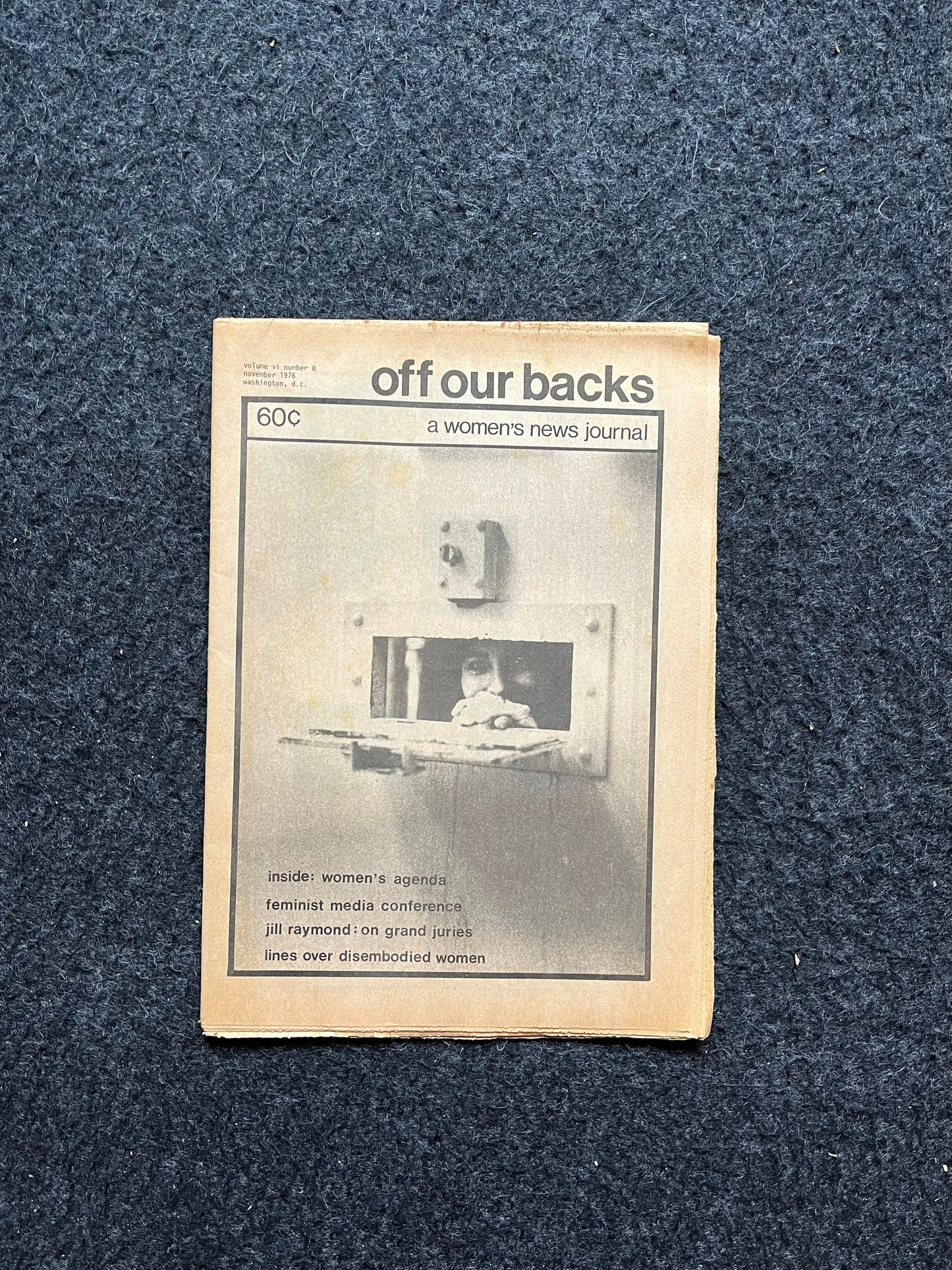 1970s Off Our Backs Feminist Newspaper, 2nd Wave Feminism, LGBT Memorabilia, Feminist Gifts, Female Empowerment, Gifts for Women, Womens