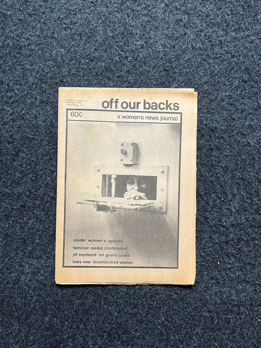 1970s Off Our Backs Feminist Newspaper, 2nd Wave Feminism, LGBT Memorabilia, Feminist Gifts, Female Empowerment, Gifts for Women, Womens