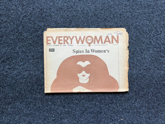 Vintage 1970s Feminist Newspaper, Everywoman 2nd Wave Feminism, LGBT Memorabilia, Feminist Gifts, Female Empowerment, Gifts for Women, Women