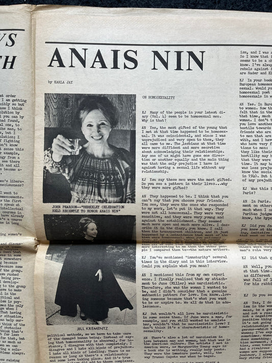 Vintage 1970s Feminist Newspaper, Everywoman 2nd Wave Feminism, LGBT Memorabilia, Feminist Gifts, Female Empowerment, Gifts for Women, Women